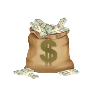 a bag full of money png