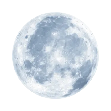 a full moon on a white background