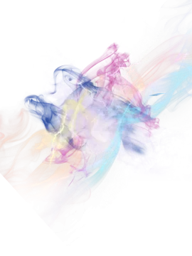 colorful smoke on white background