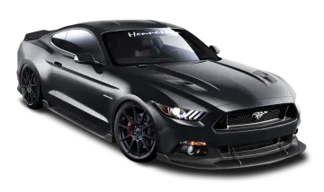 a black sports car on a white background