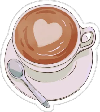 a cup of coffee with a spoon and spoon