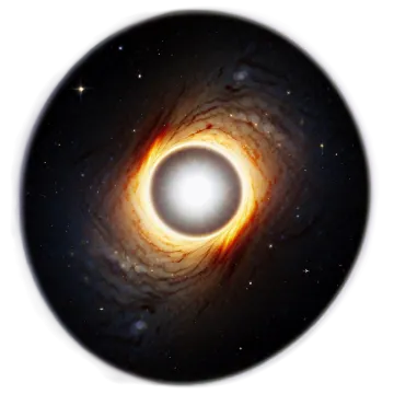 a black hole in the center of a spiral galaxy