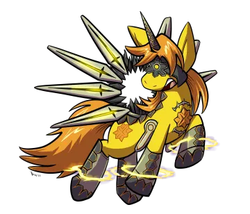 a drawing of a yellow and black pokemon