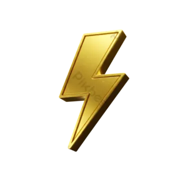 an image of a gold lightning bolt