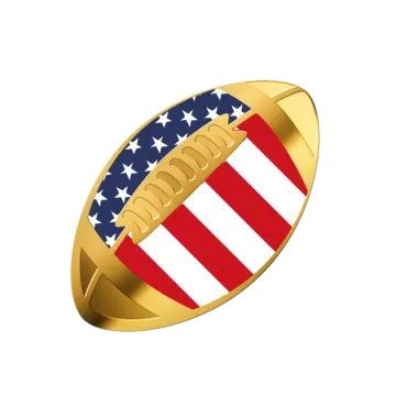 a ring with the american flag on it