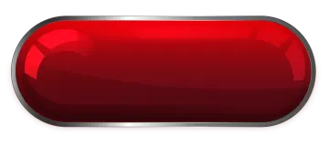 a red glass button on a white background