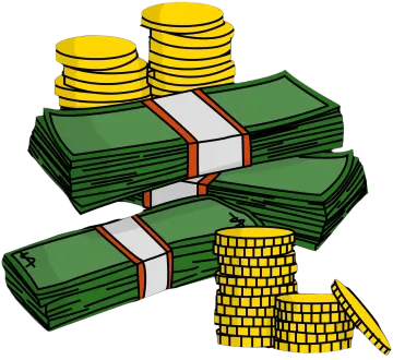 stacks of money clipart