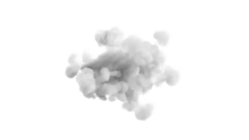 a cloud of smoke on a white background