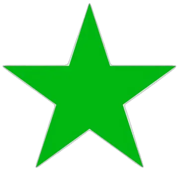 a green star