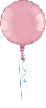 a pink balloon on a white background