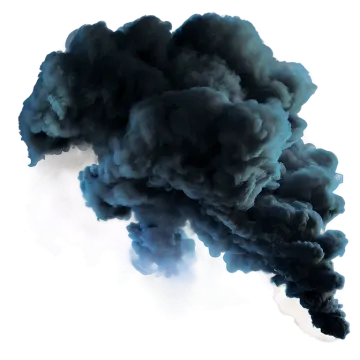 a black cloud of smoke on a white background