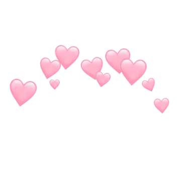 a bunch of pink hearts on a white background