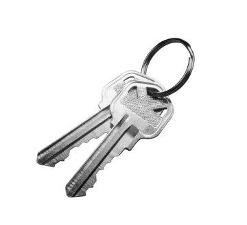 a bunch of keys on a white background
