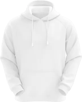 an image of a white hoodie sweatshirt
