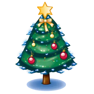 a christmas tree with decorations on it
