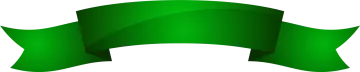 a green ribbon on a white background