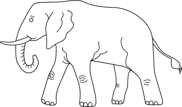 free printable elephant coloring pages