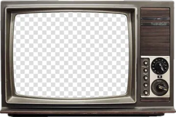 an old television set on a white background