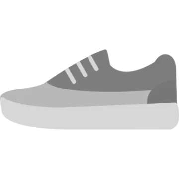 a gray shoe icon