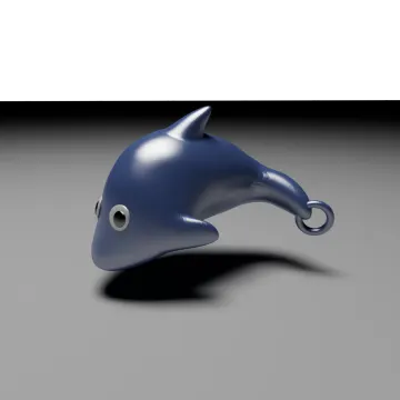 a dolphin with its mouth open and it's eyes closed