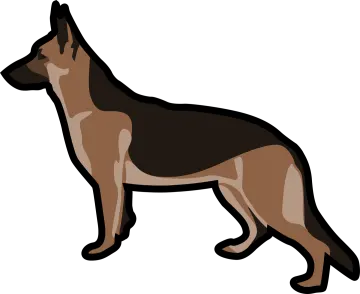 german shepherd dog clipart