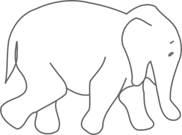 how to draw an elephant