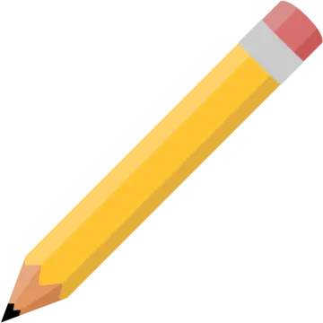 a pencil with a eraser on it