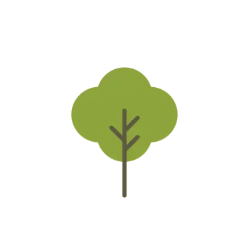 a green tree on a white background