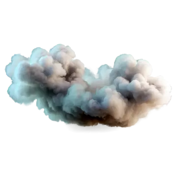 a smoke cloud on a white background