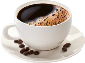 a cup of coffee on a saucer