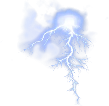 a lightning bolt in the sky