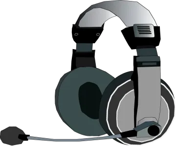 a pair of headphones on a white background