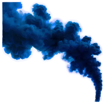blue smoke on a white background