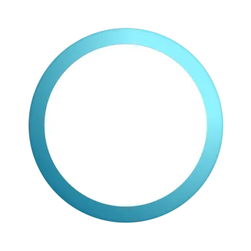 a blue circle on a white background