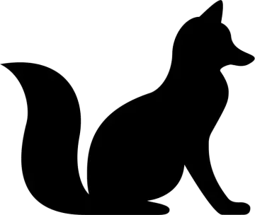 a black and white silhouette of a cat