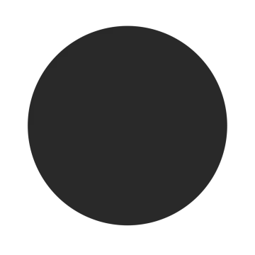 a black circle on a white background