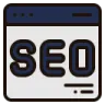 a smartphone with the word seo on it