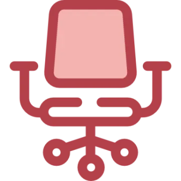 a red office chair