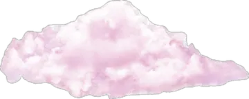 a pink cloud on a white background