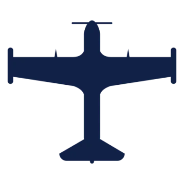 an airplane icon on a white background