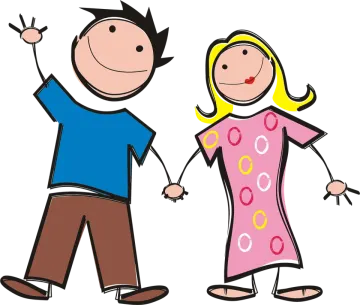 a man and woman holding hands