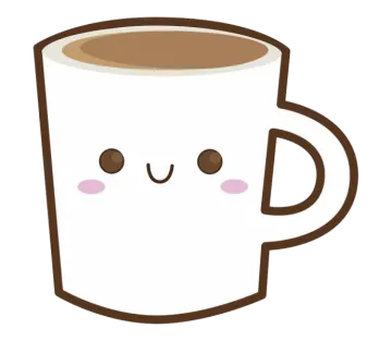 a coffee cup with a smiley face on it