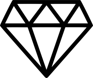 a black and white diamond