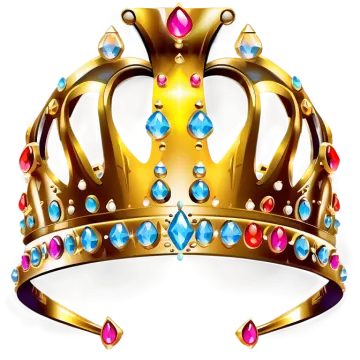 a golden crown with jewels and gems