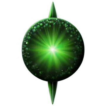 an image of a green star in the sky