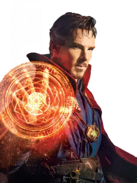 a man in a red cloak holding a shield