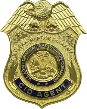 a police badge with an eagle on it