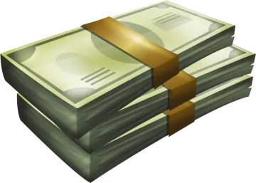 a stack of money