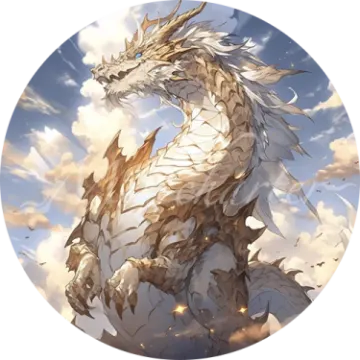 an image of a white dragon in the sky