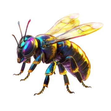 an image of a bee on a white background